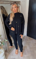 Hetty black heart co-ord (size 8-20)