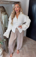 Maddie zip up bell sleeve jumper
