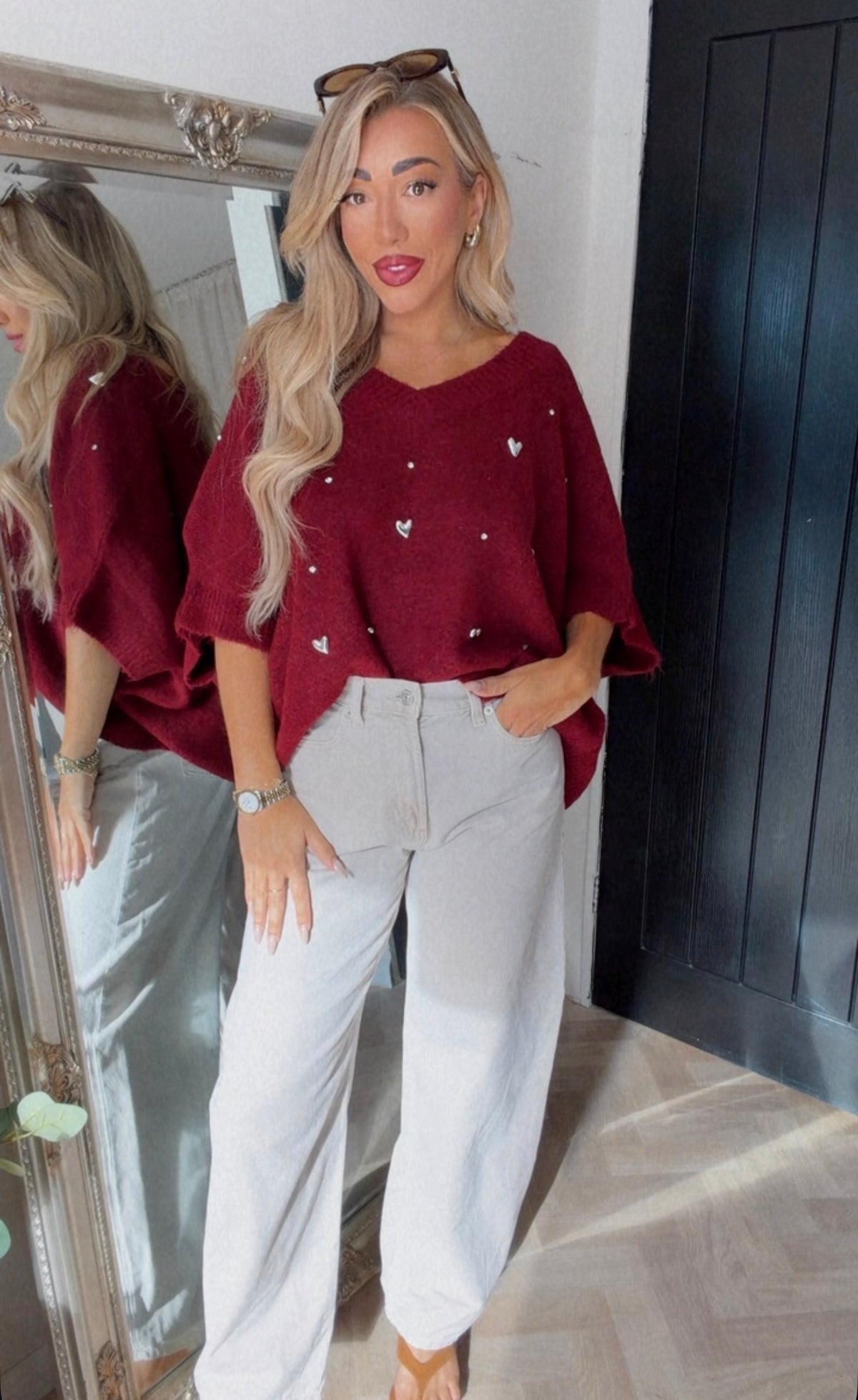 Love heart jumper (size 8-26)