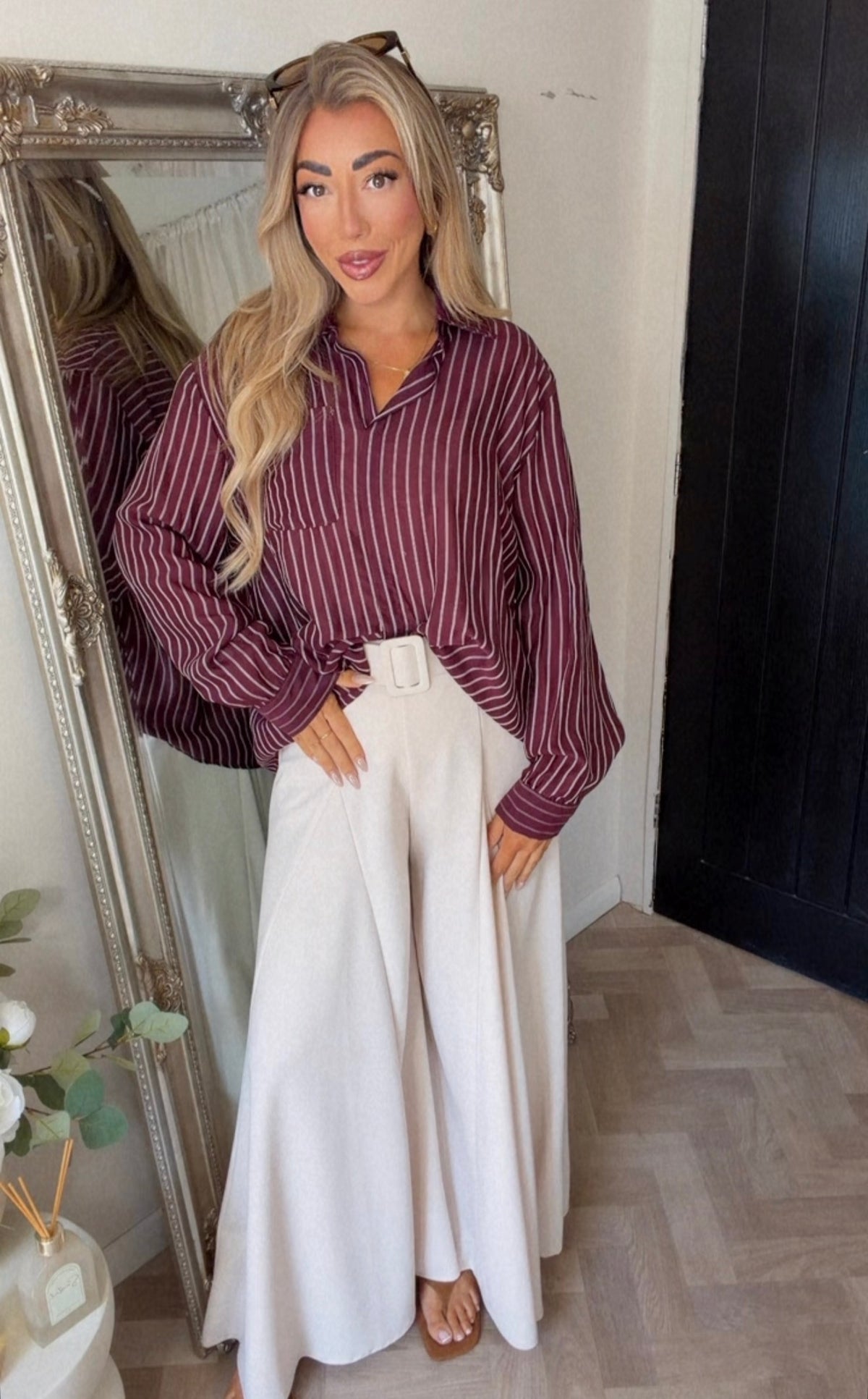 Pinstripe shirt (Size 8-14)