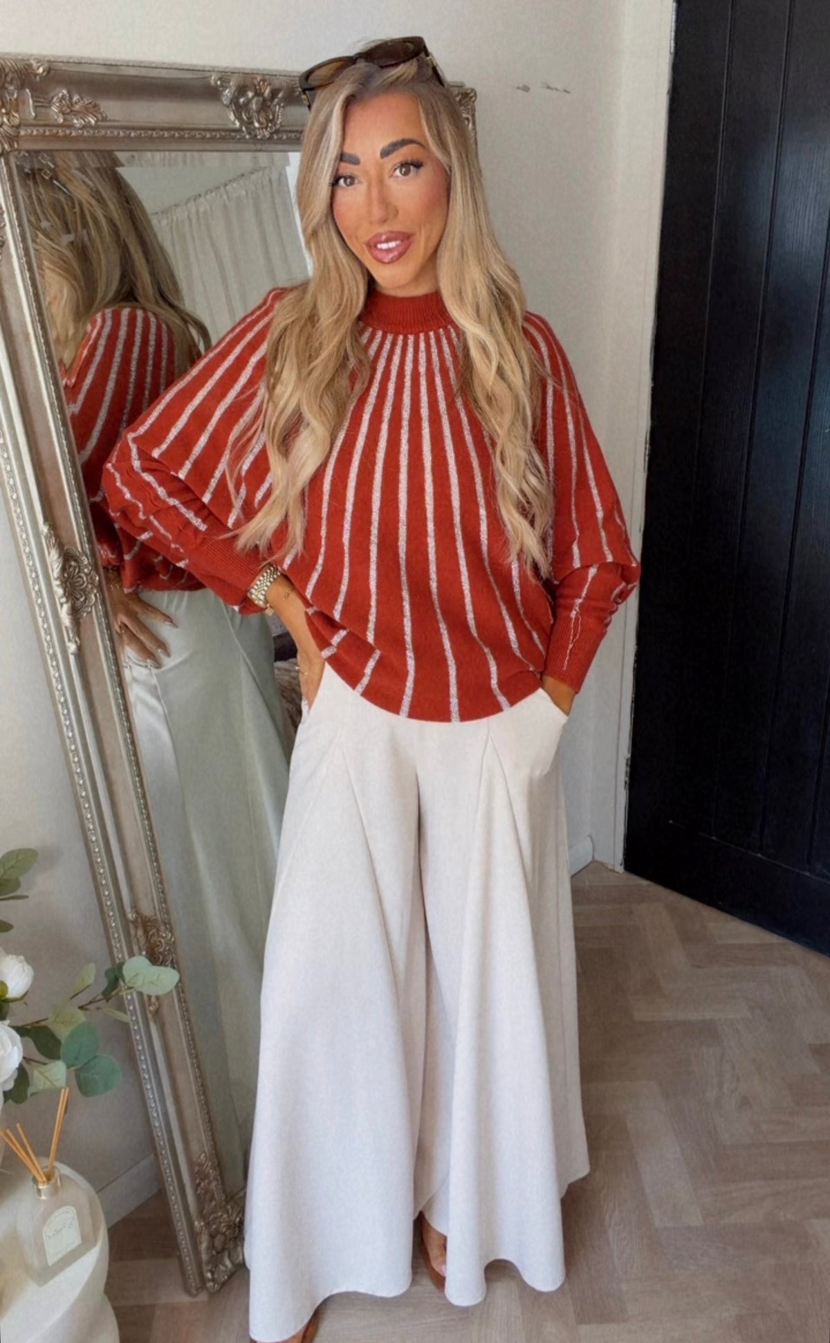 Dolce silver strip jumper (8-20)